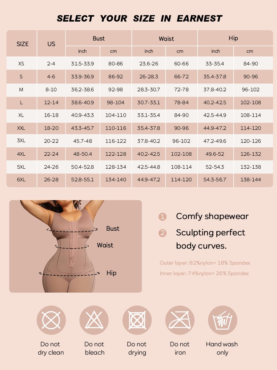 Contour Curves Full Body Faja